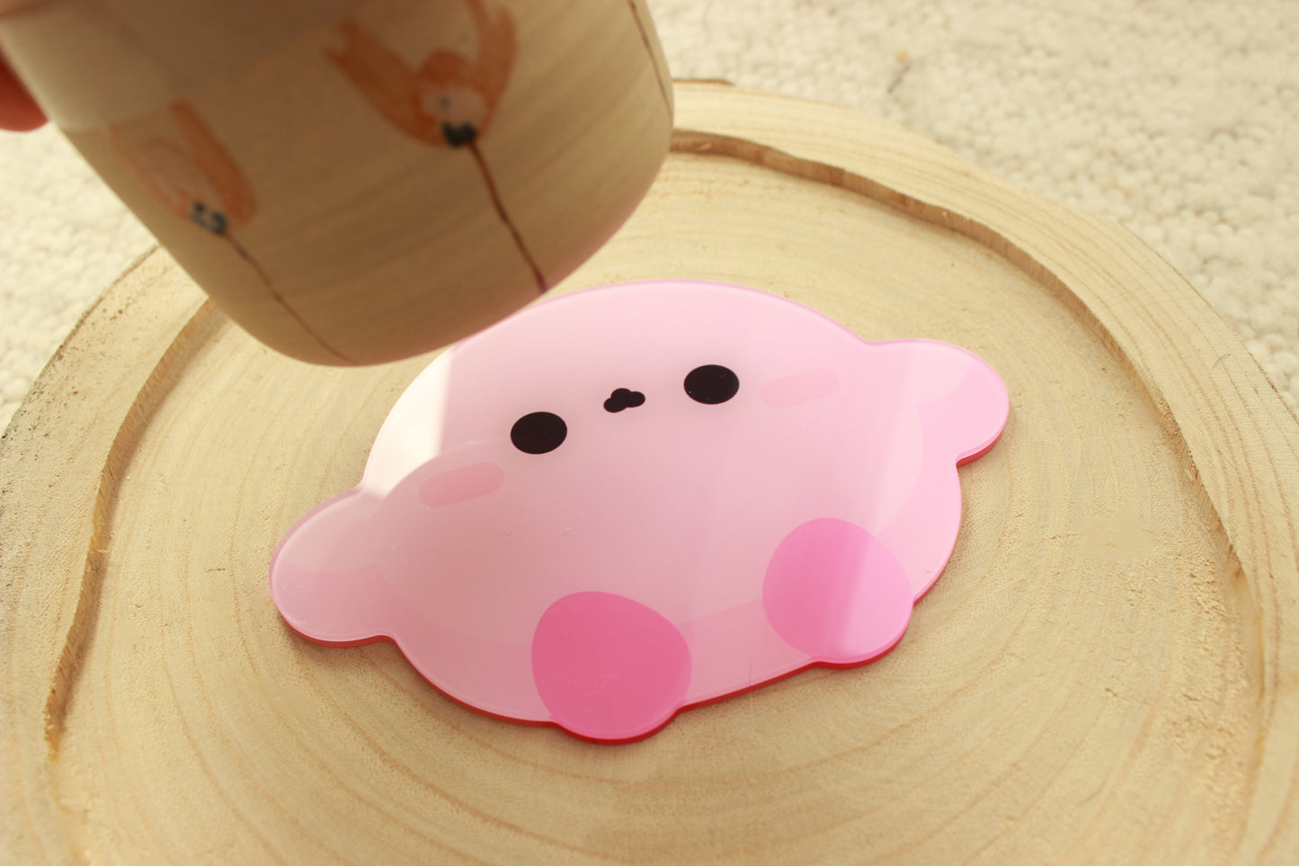 Pink Cup Coaster