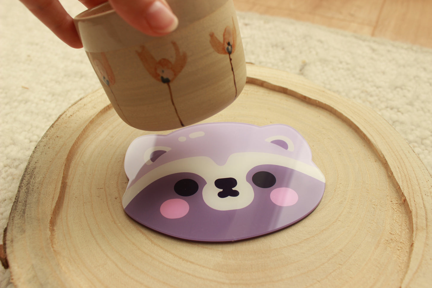 Raccoon Cup Coaster
