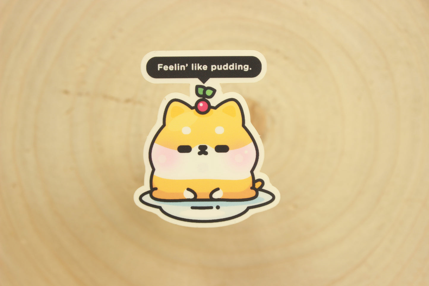 Shiba Pudding Sticker