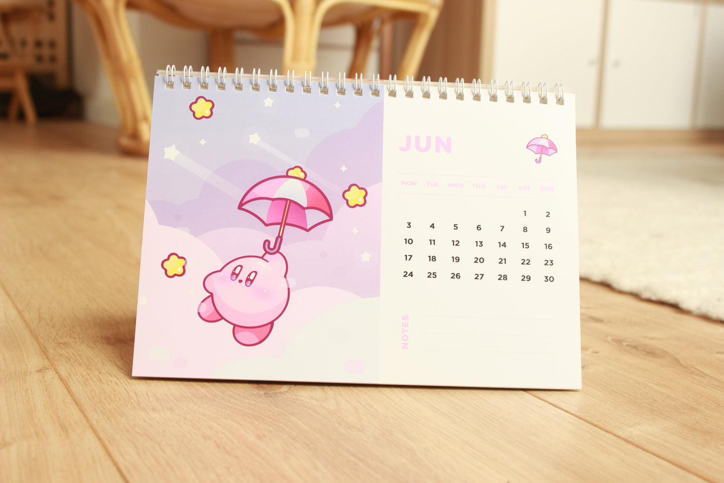 Kirby Desk Calendar 2024