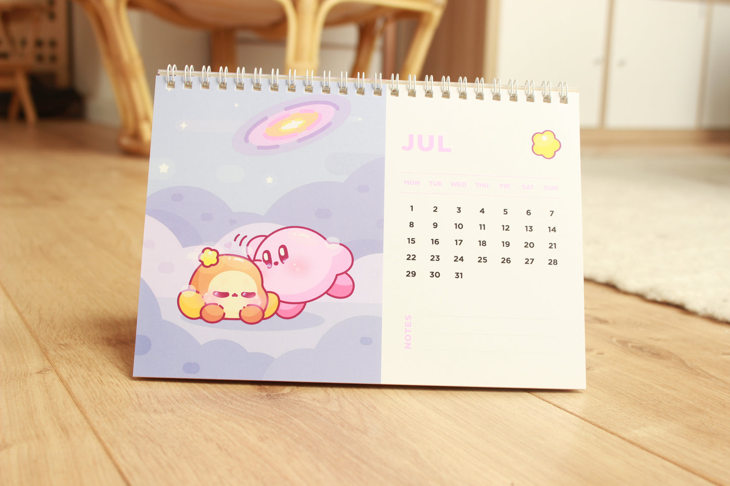 Kirby Desk Calendar 2024