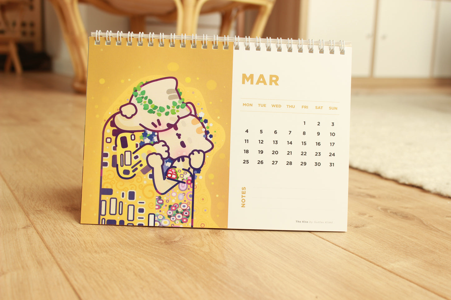 Cat Masterpieces Desk Calendar 2024
