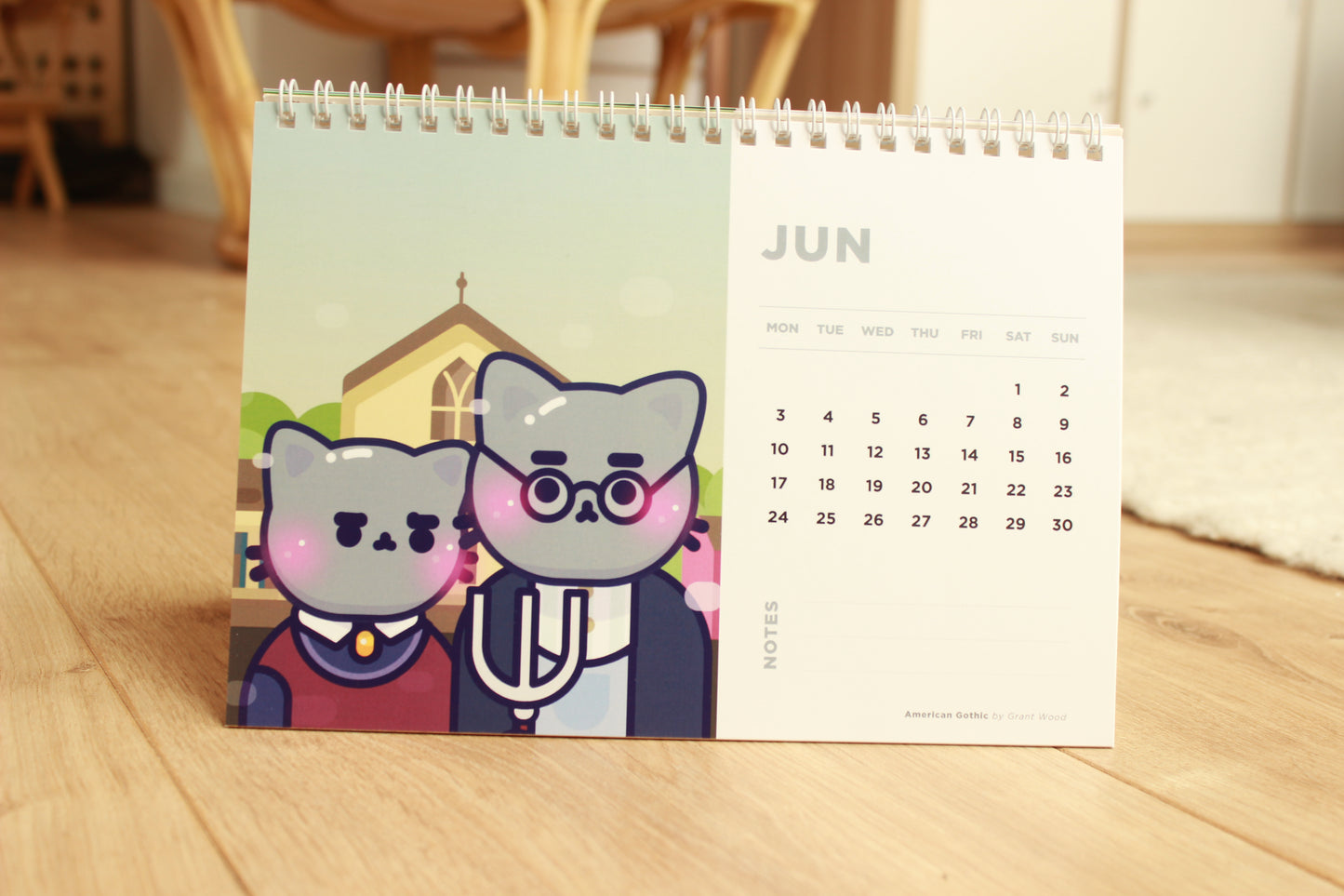 Cat Masterpieces Desk Calendar 2024