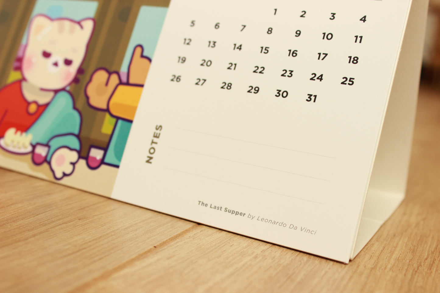 Cat Masterpieces Desk Calendar 2024