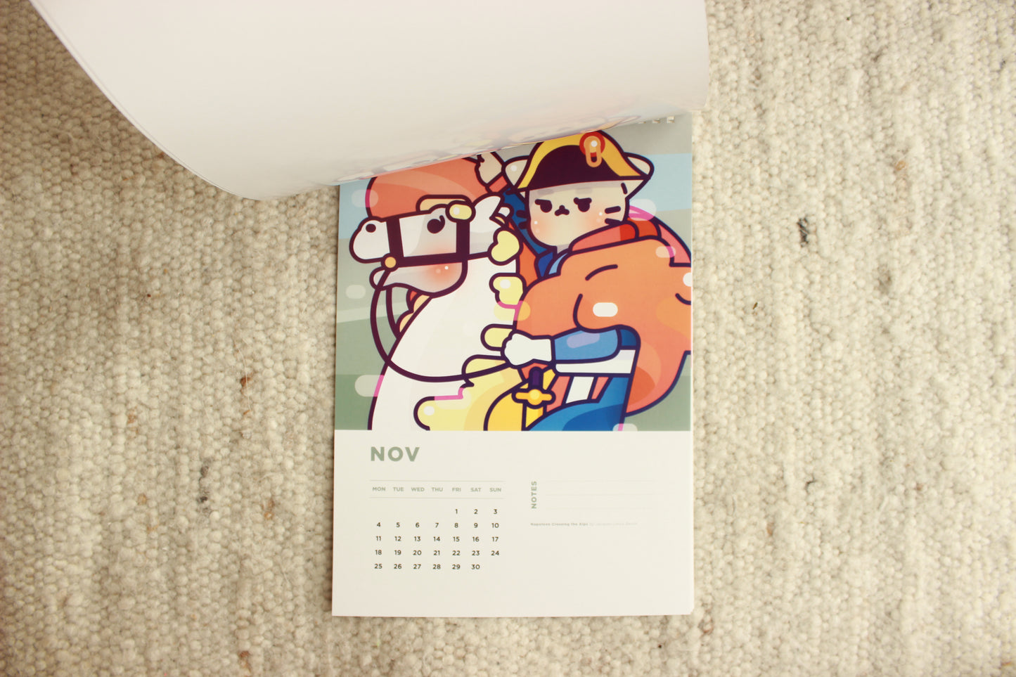 Cat Art Wall Calendar 2024