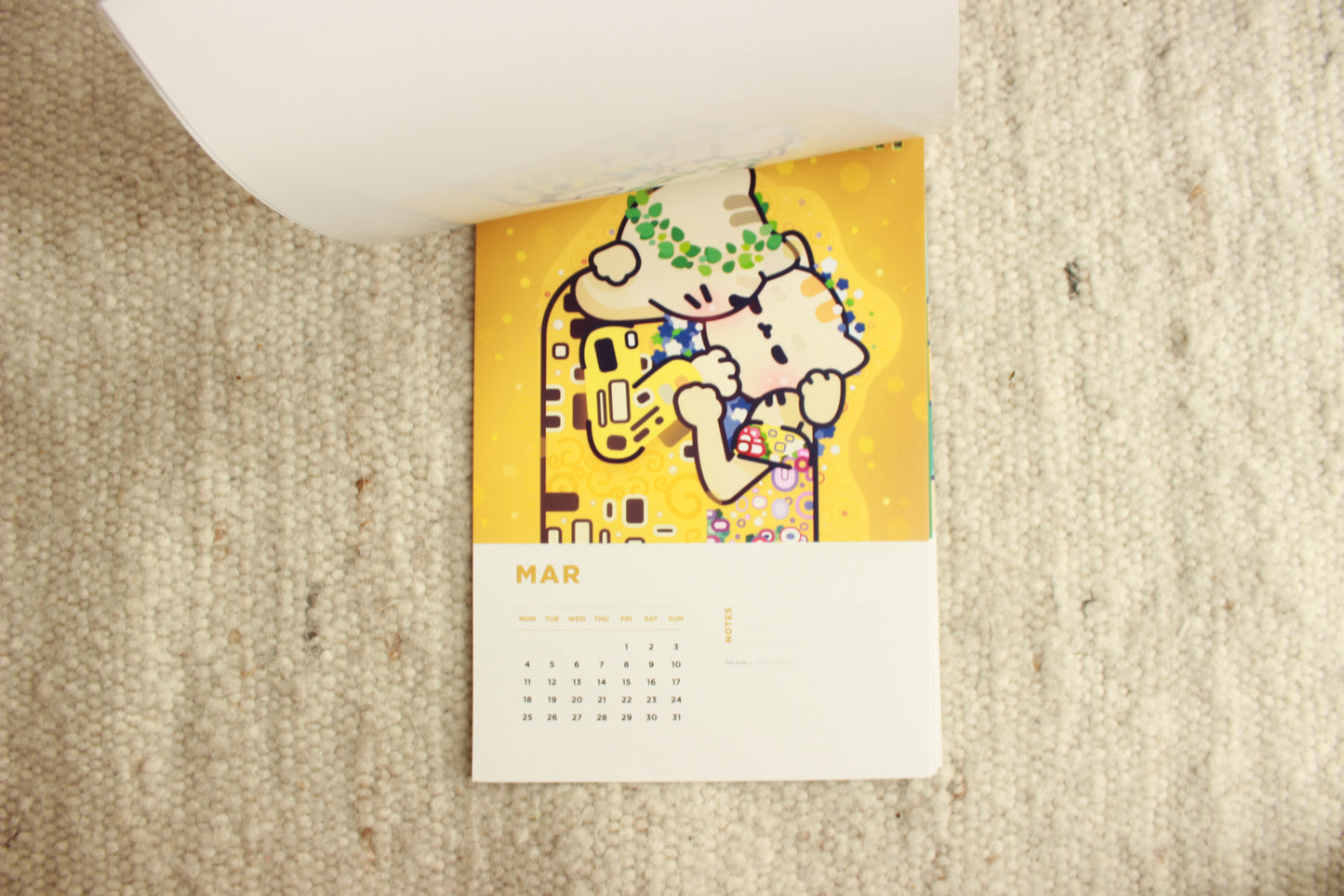 Cat Art Wall Calendar 2024