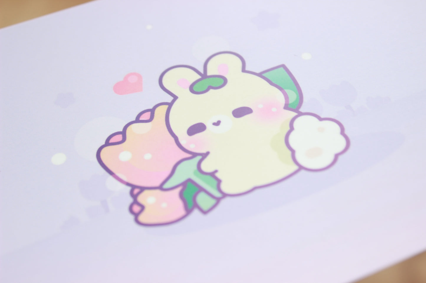Flower Bunny Print