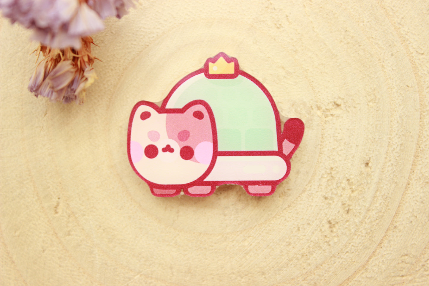 Turtle Cat Magnet