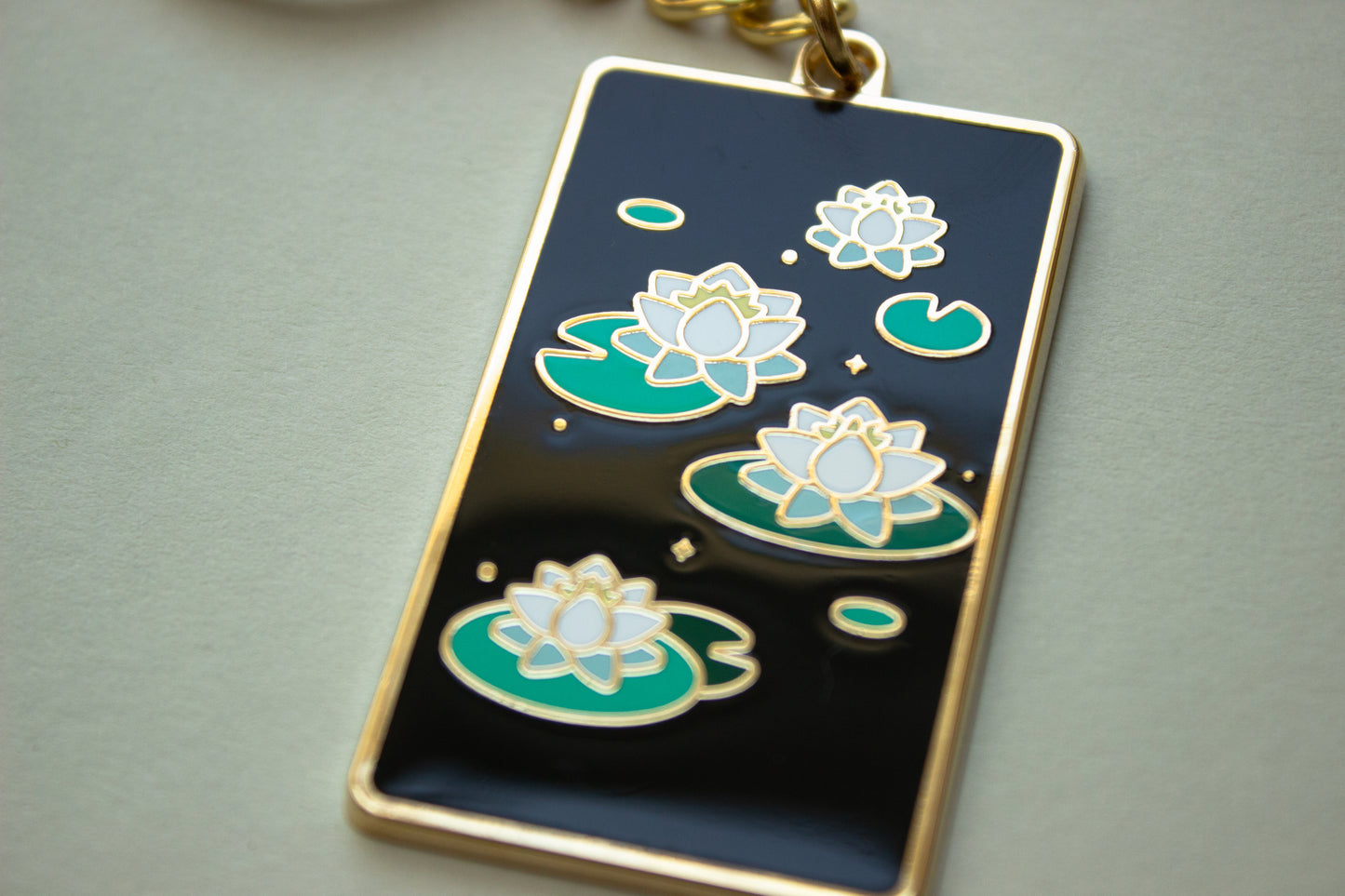 Japanese Lotus Keychain