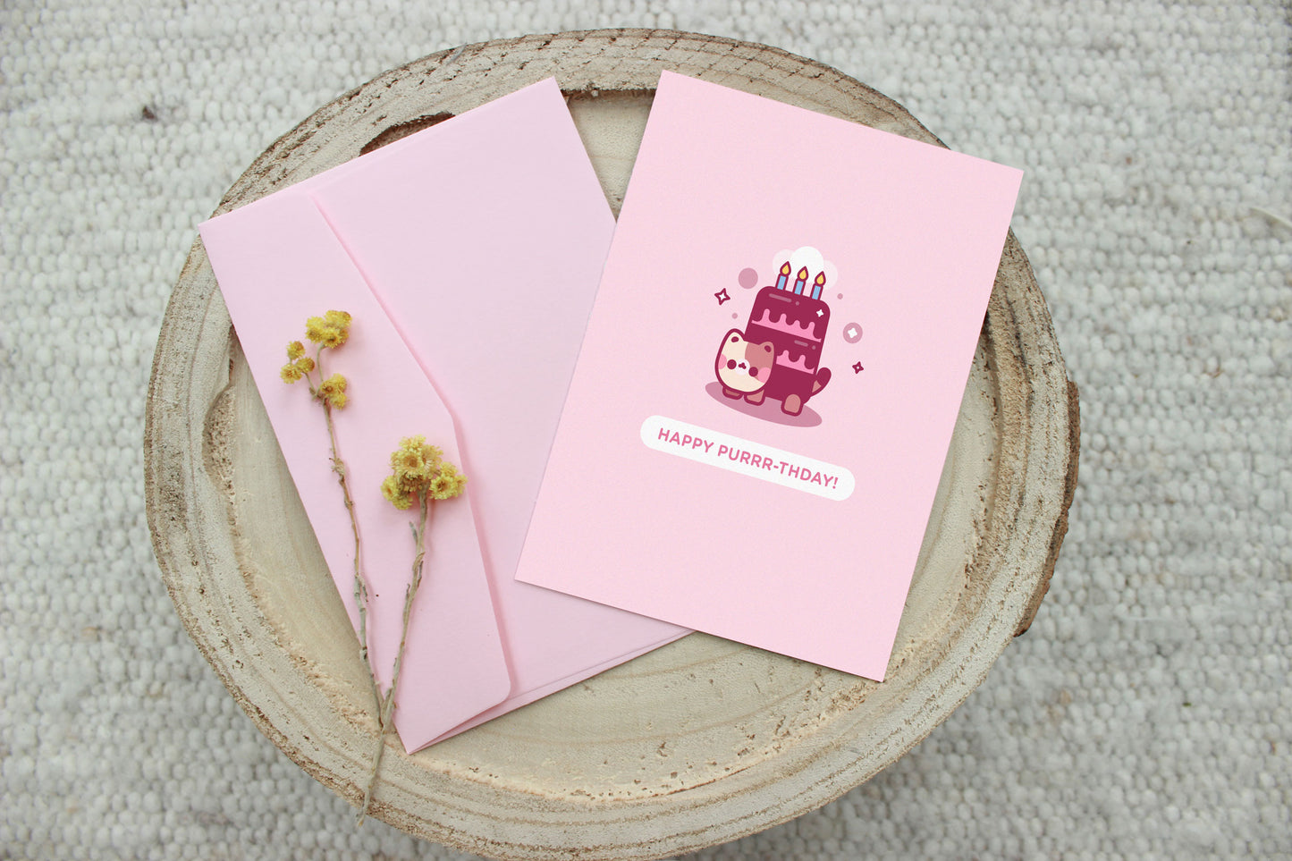 Purrr-thday Card