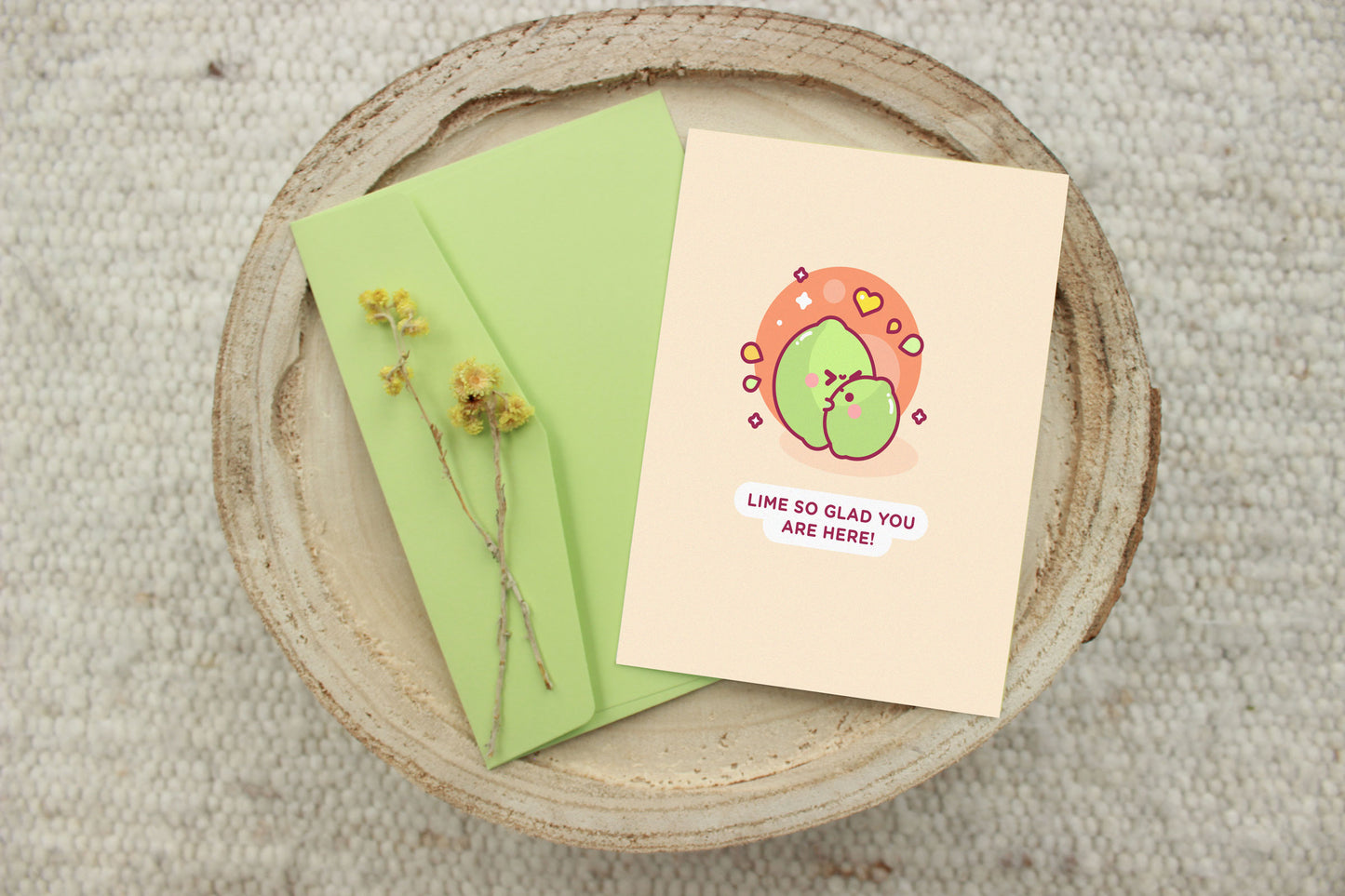 Lime Glad Card