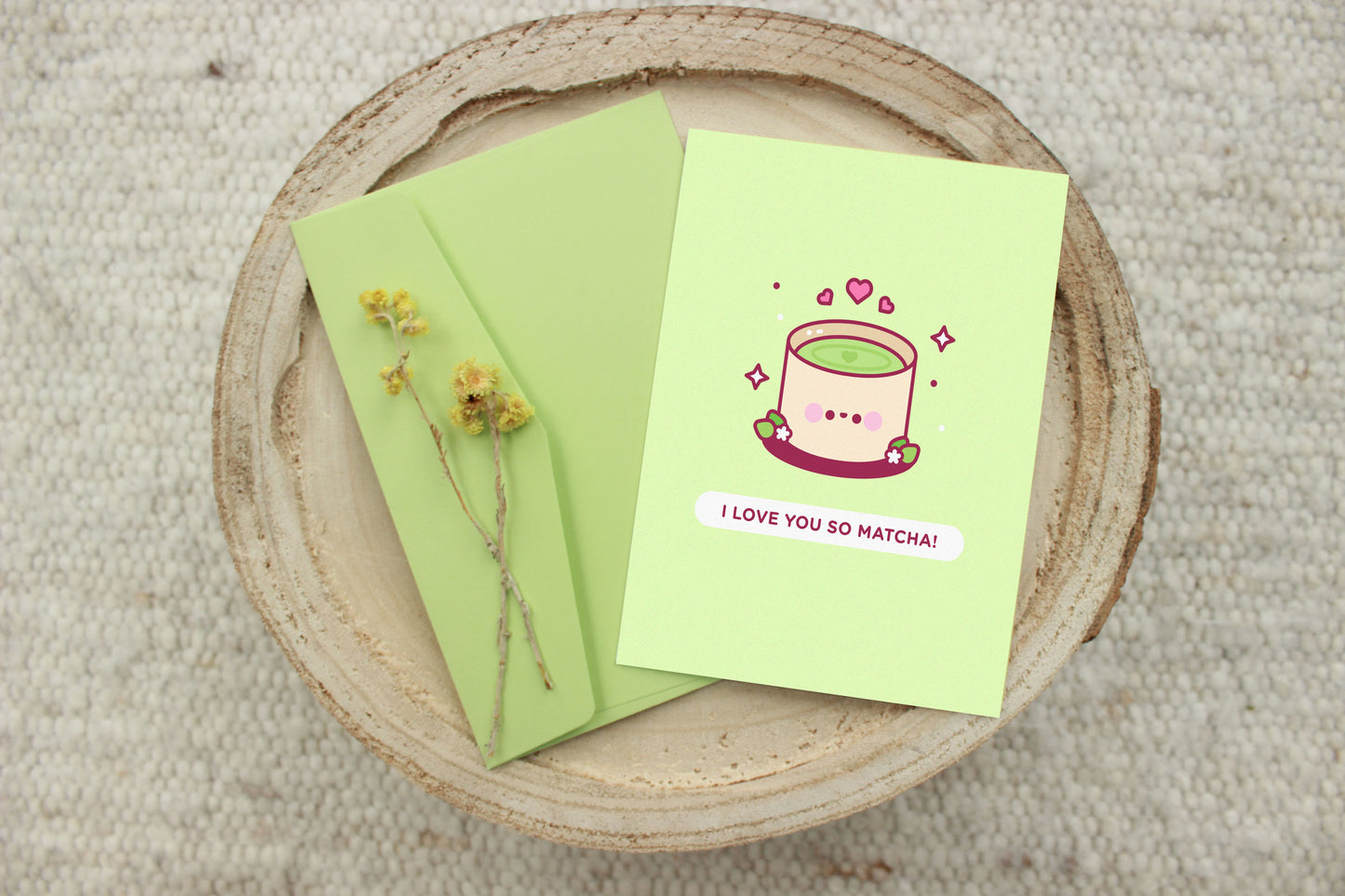 Love You Matcha Card