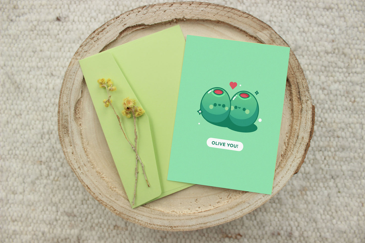 Olive You Card