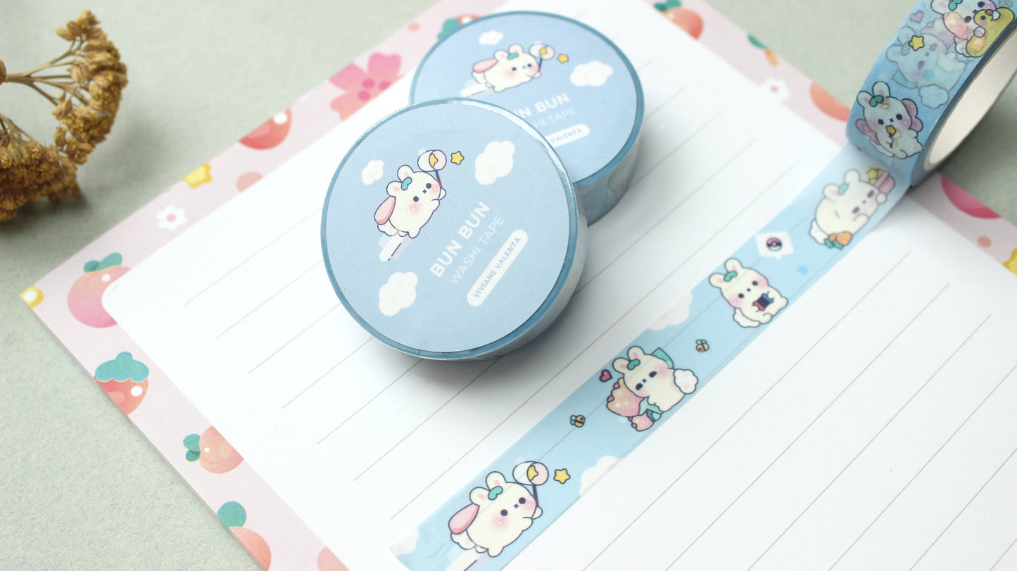 BunBun Blue Washi Tape