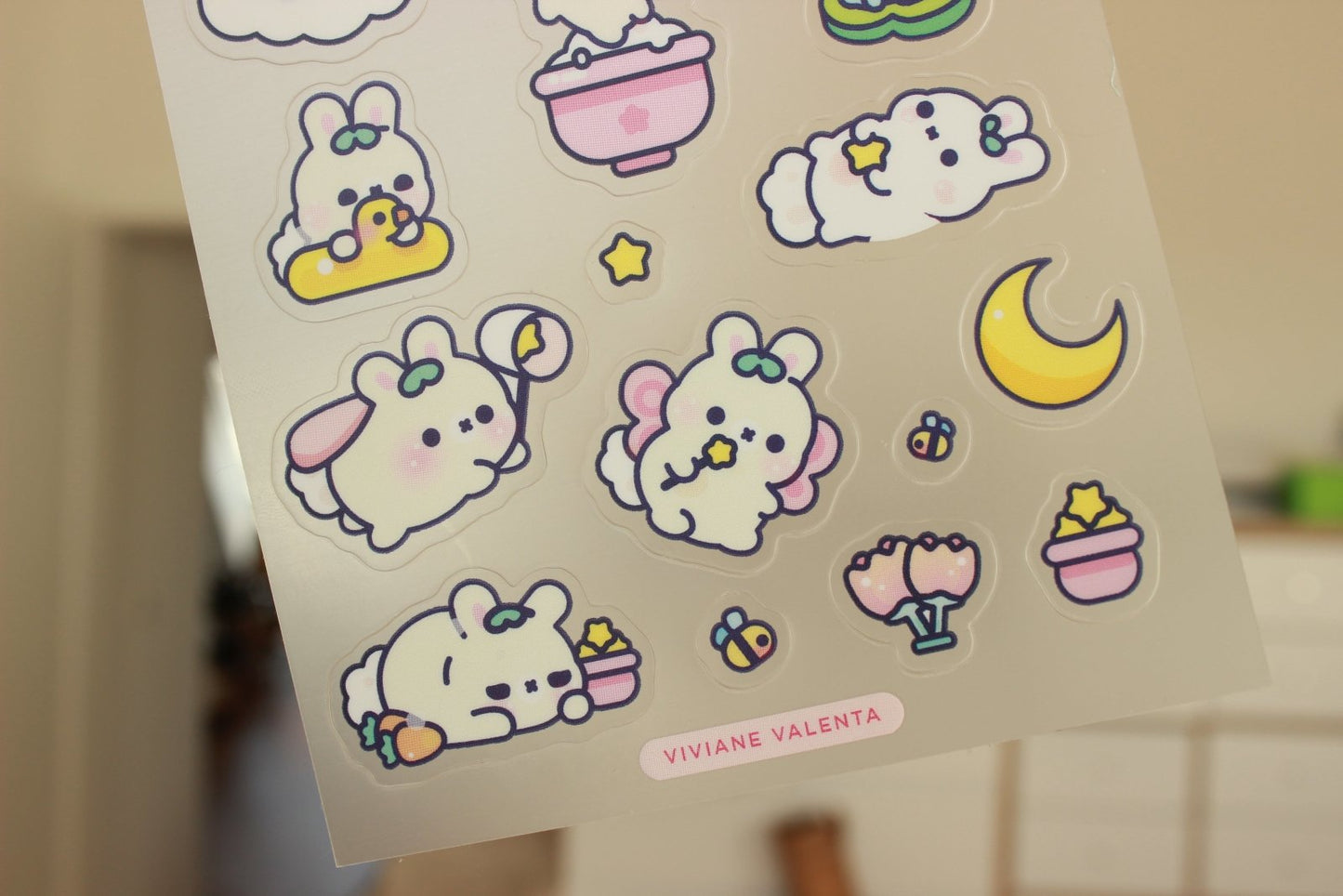 Bunny Sticker Sheet - vivianevalenta