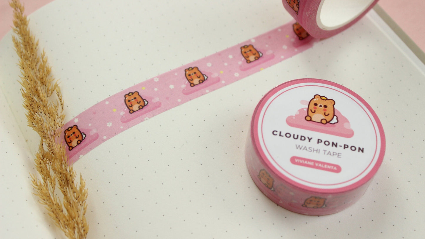 Cloudy Pon-Pon Washi Tape