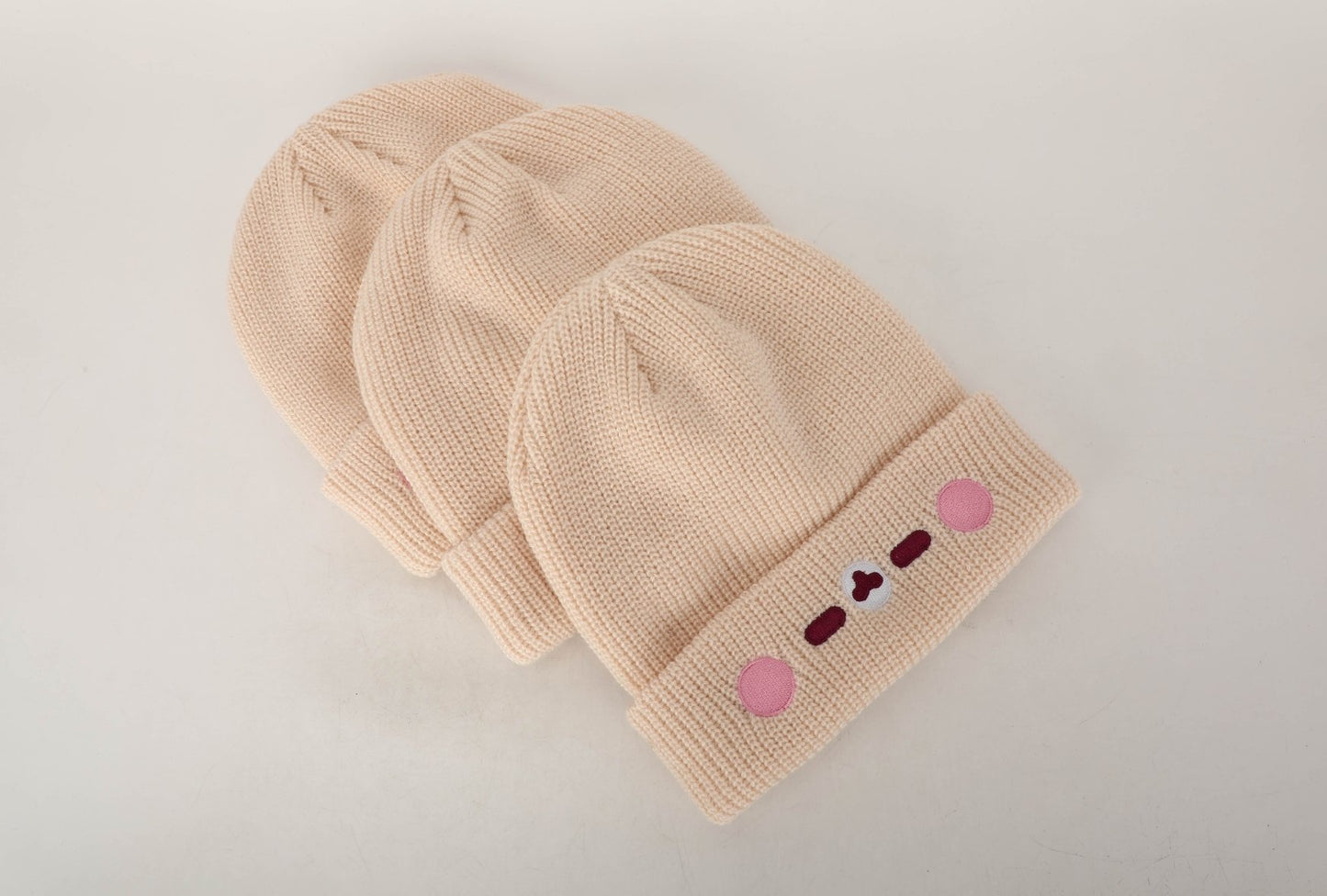 Kawaii Beige Beanie