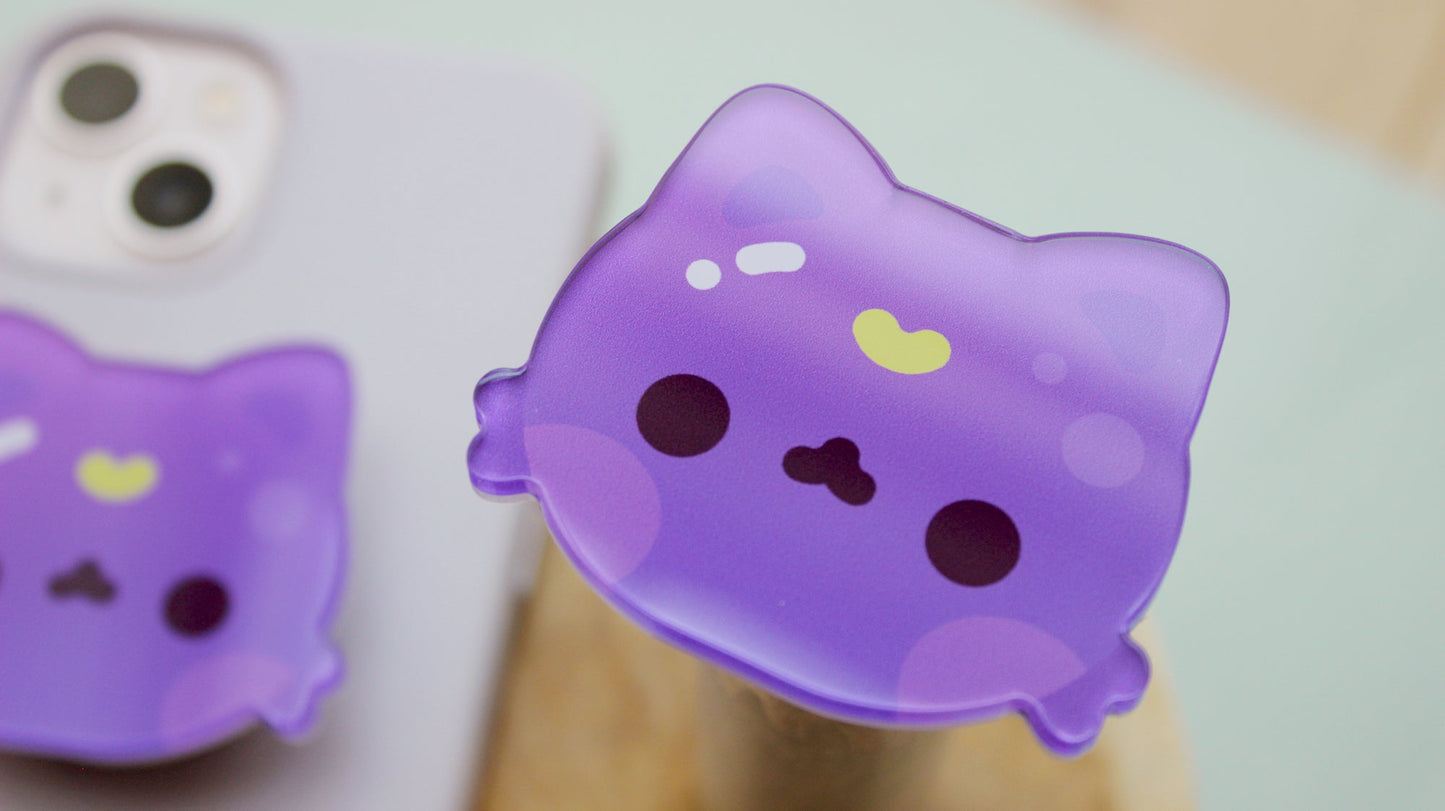 Moon Cat Phone Charm