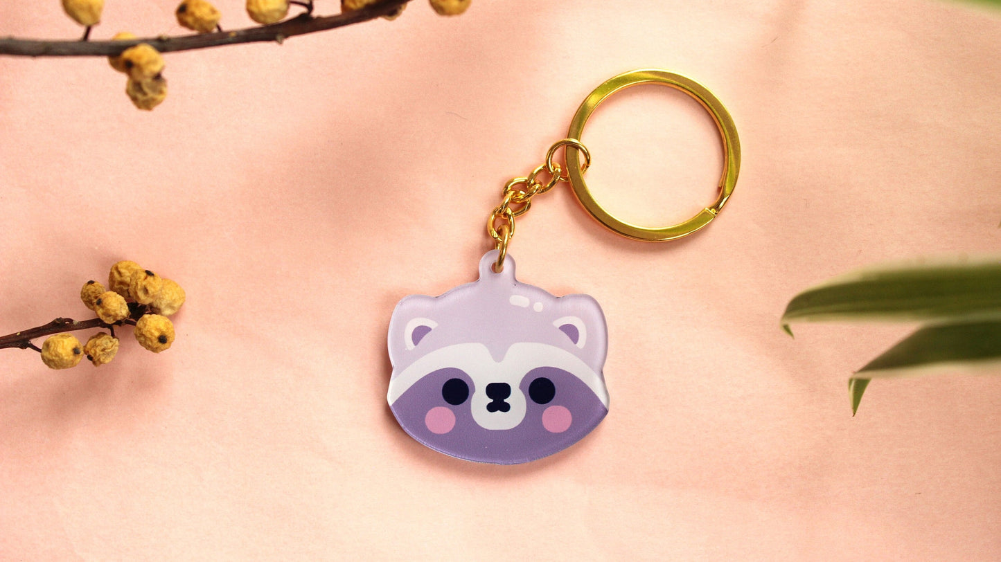 Raccoon Keychain