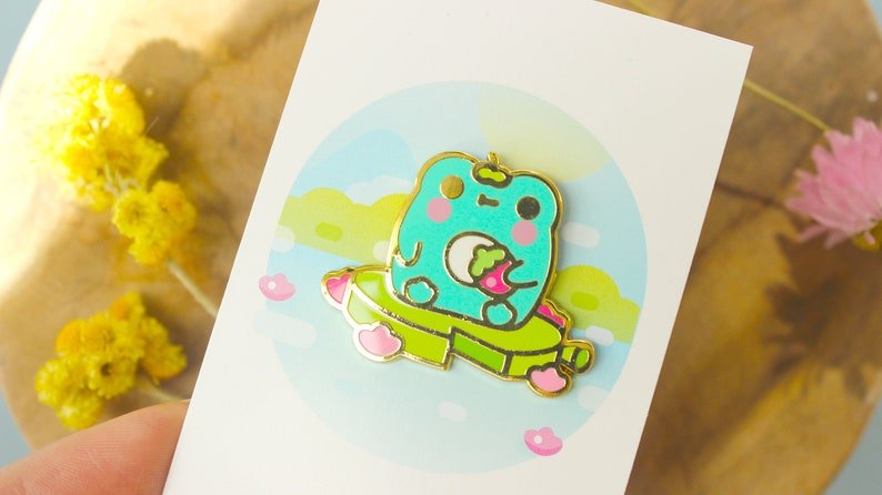 Frog Lily Pad Pin