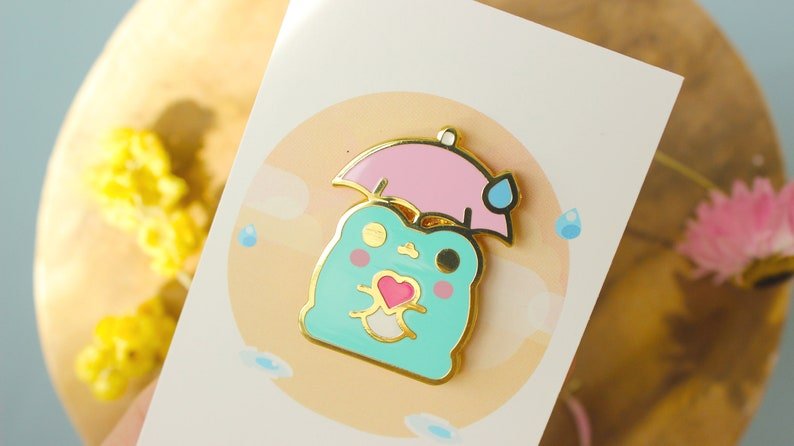 Frog Umbrella Pin