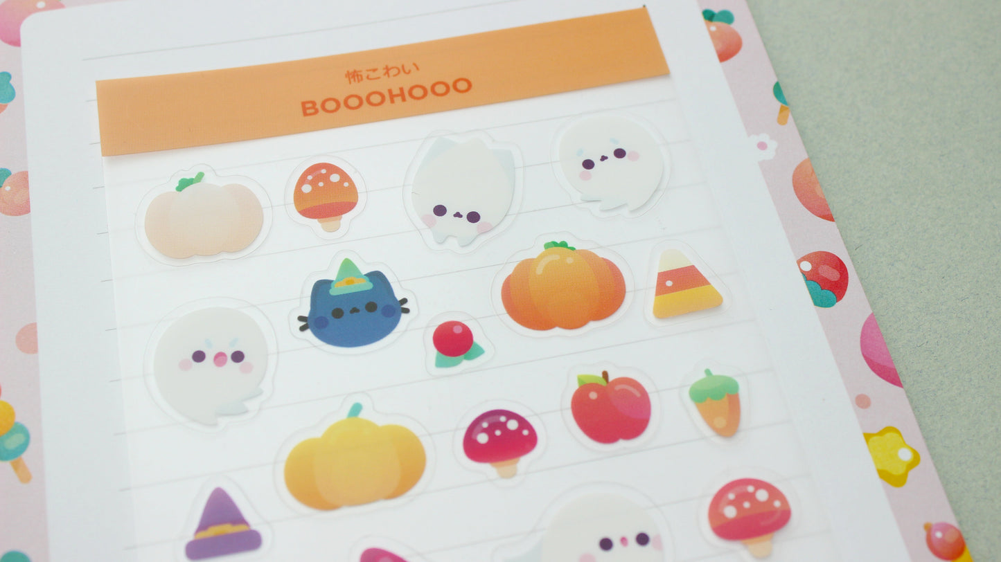 Ghost Spirit Sticker Sheet | Japanese cute stickers | Journal Stickers, Planner Stickers - vivianevalenta