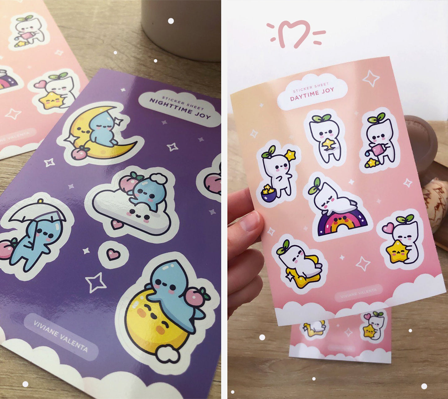 Glossy Joy Sticker Sheets - vivianevalenta