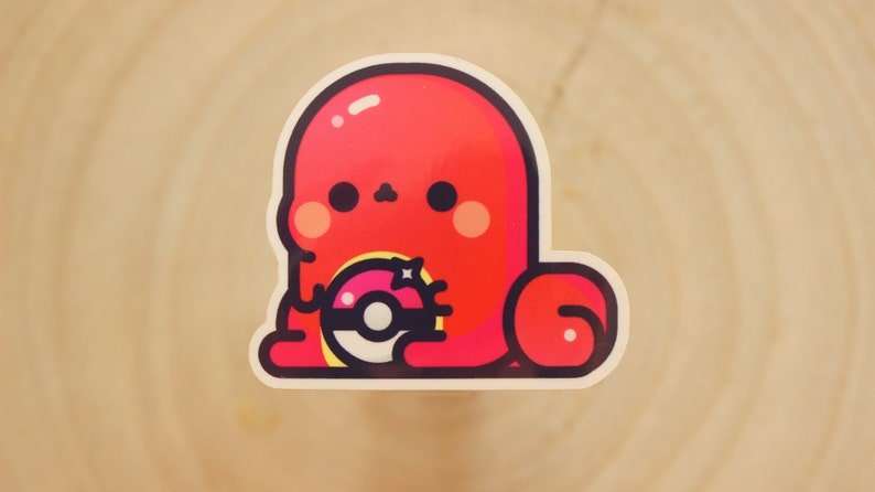 Kawaii Dragon Sticker | High Quality, Glossy | Waterproof Sticker - vivianevalenta