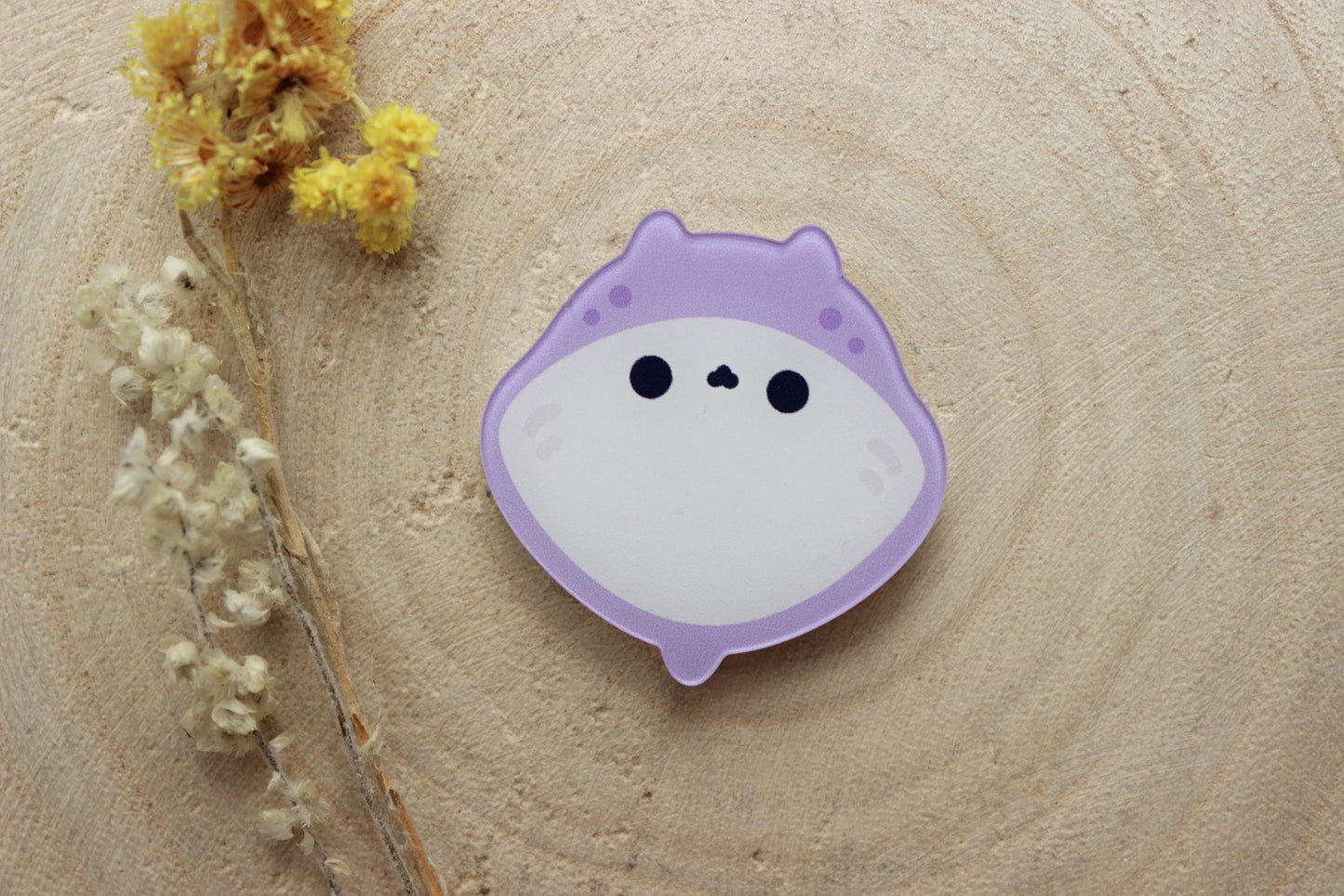 Kawaii Manta Ray Magnet - vivianevalenta