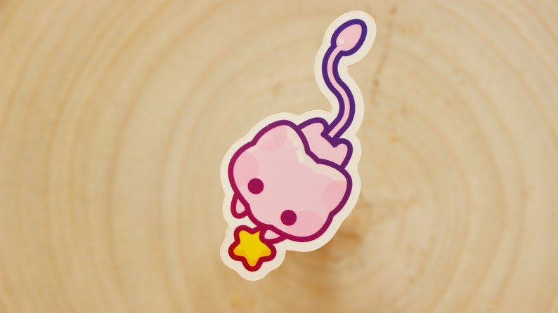 Kawaii Mew Sticker | High Quality, Matte | Waterproof Sticker - vivianevalenta