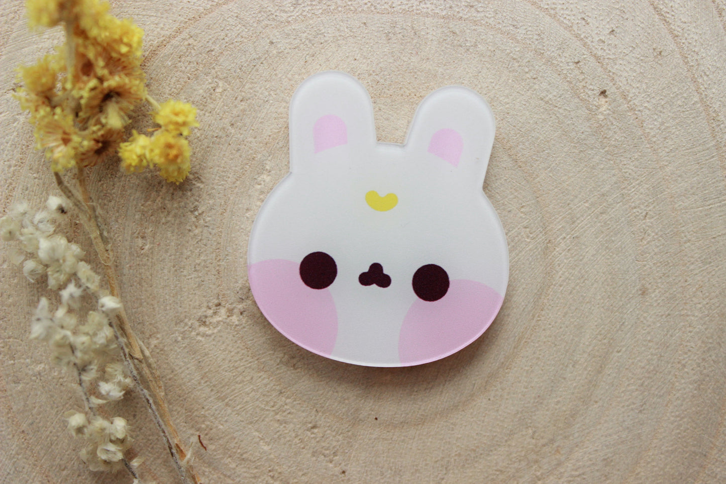 Kawaii Moon Bunny Magnet - vivianevalenta