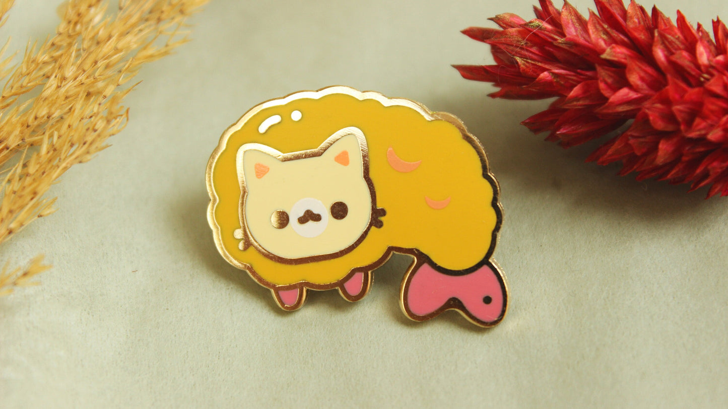 Shrimp Neko Pin