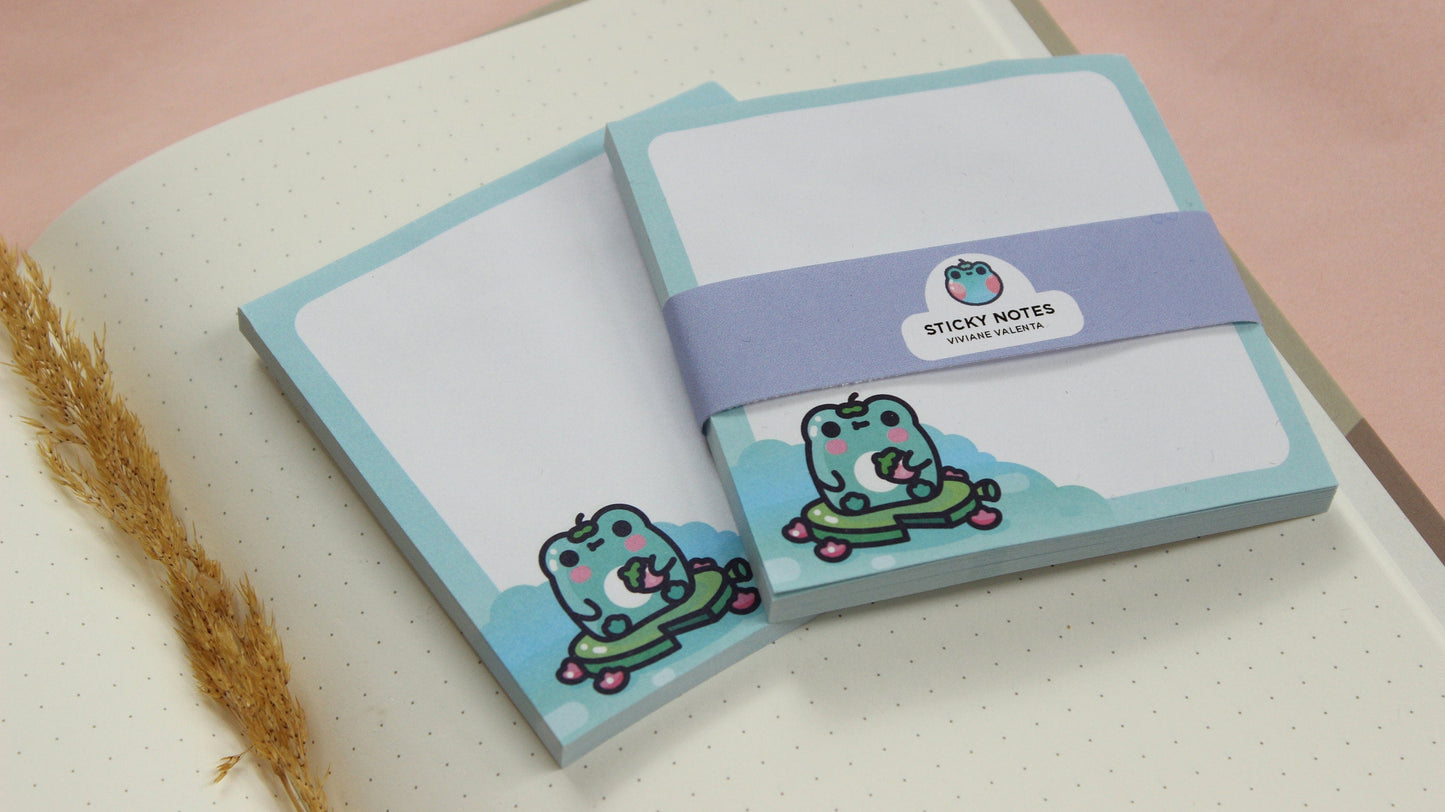Kero Frog Sticky Memo Pads | Cute Desk Memopads | Kawaii Memopads - vivianevalenta