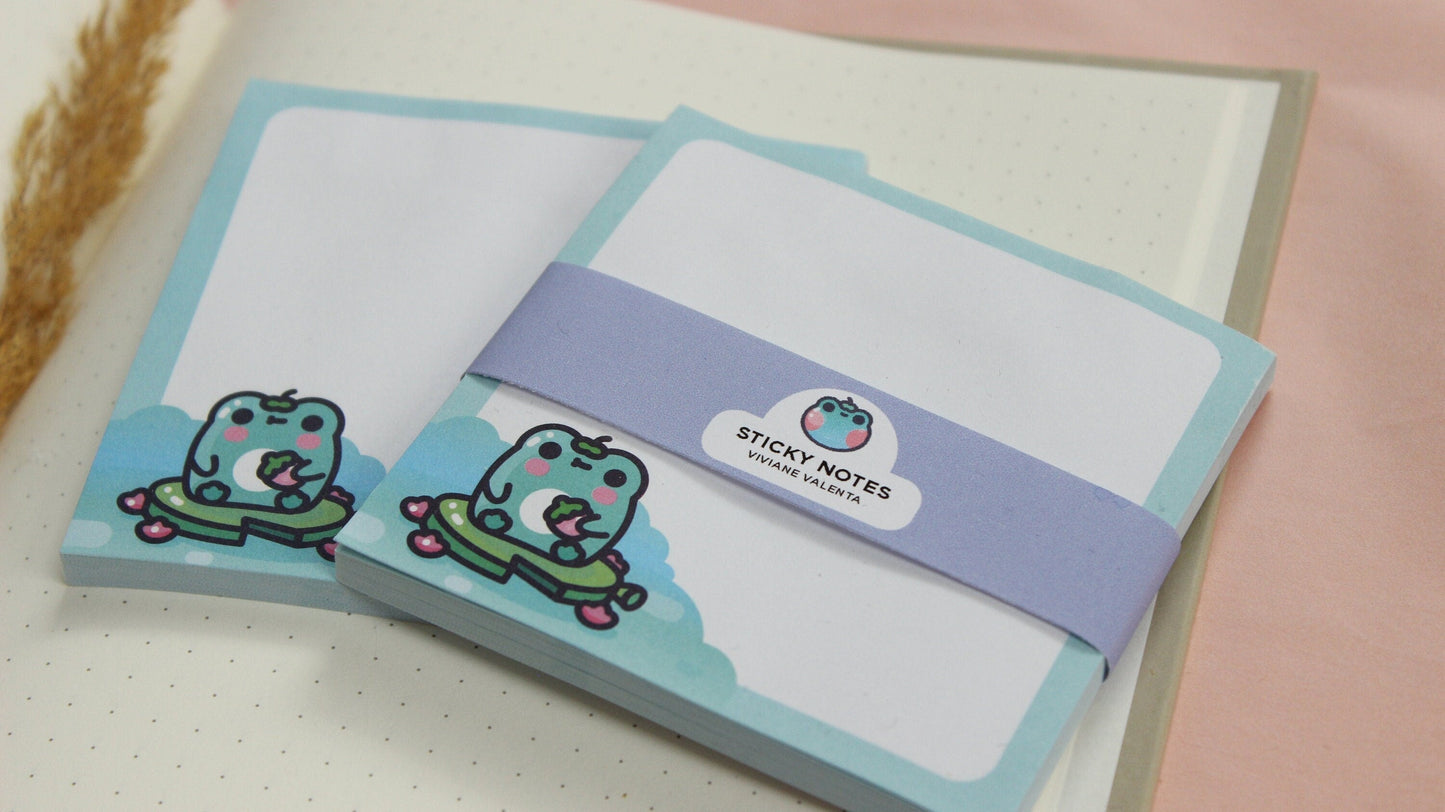 Kero Frog Sticky Memo Pads | Cute Desk Memopads | Kawaii Memopads - vivianevalenta
