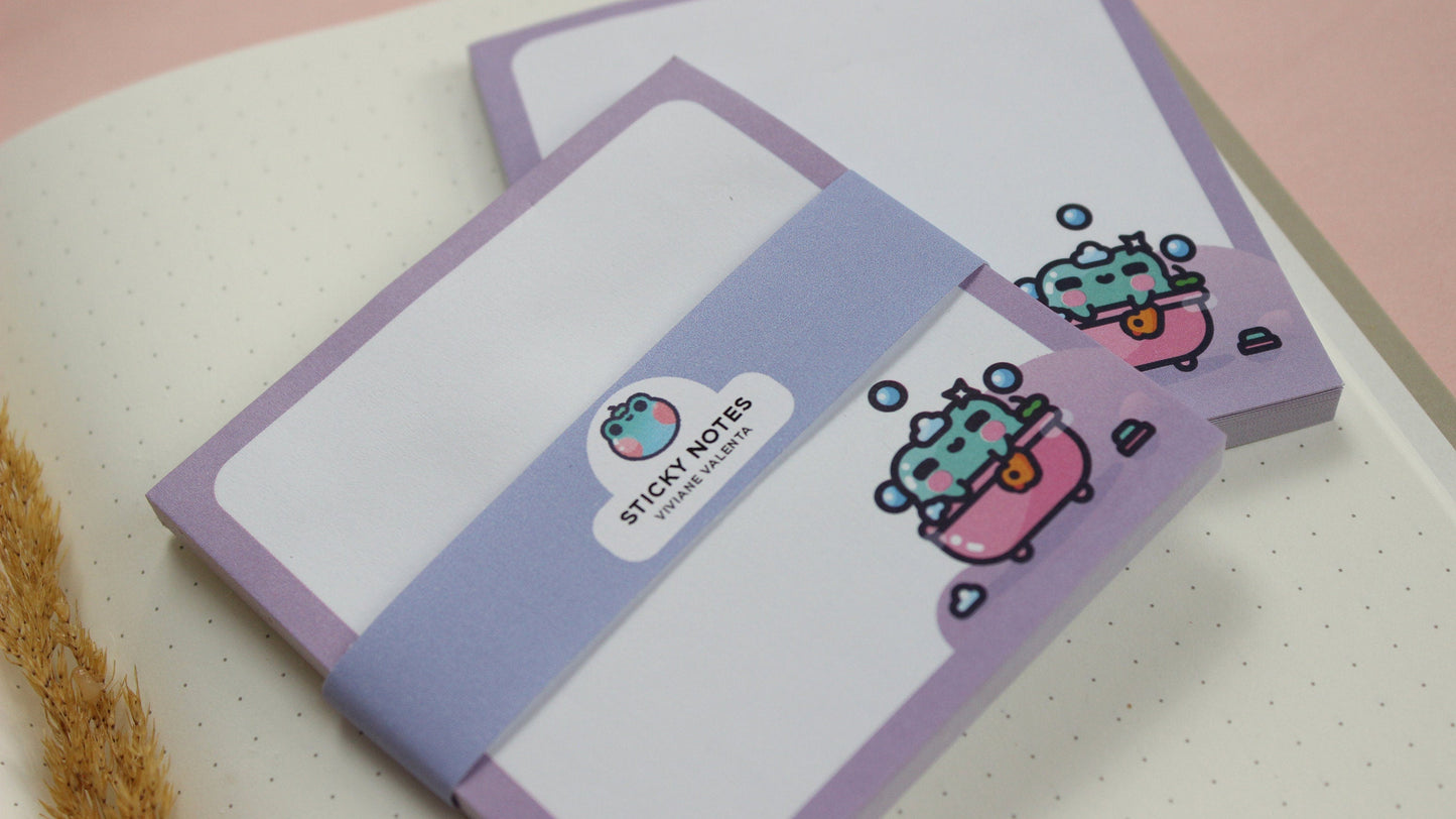 Kero Frog Sticky Memo Pads | Cute Desk Memopads | Kawaii Memopads - vivianevalenta