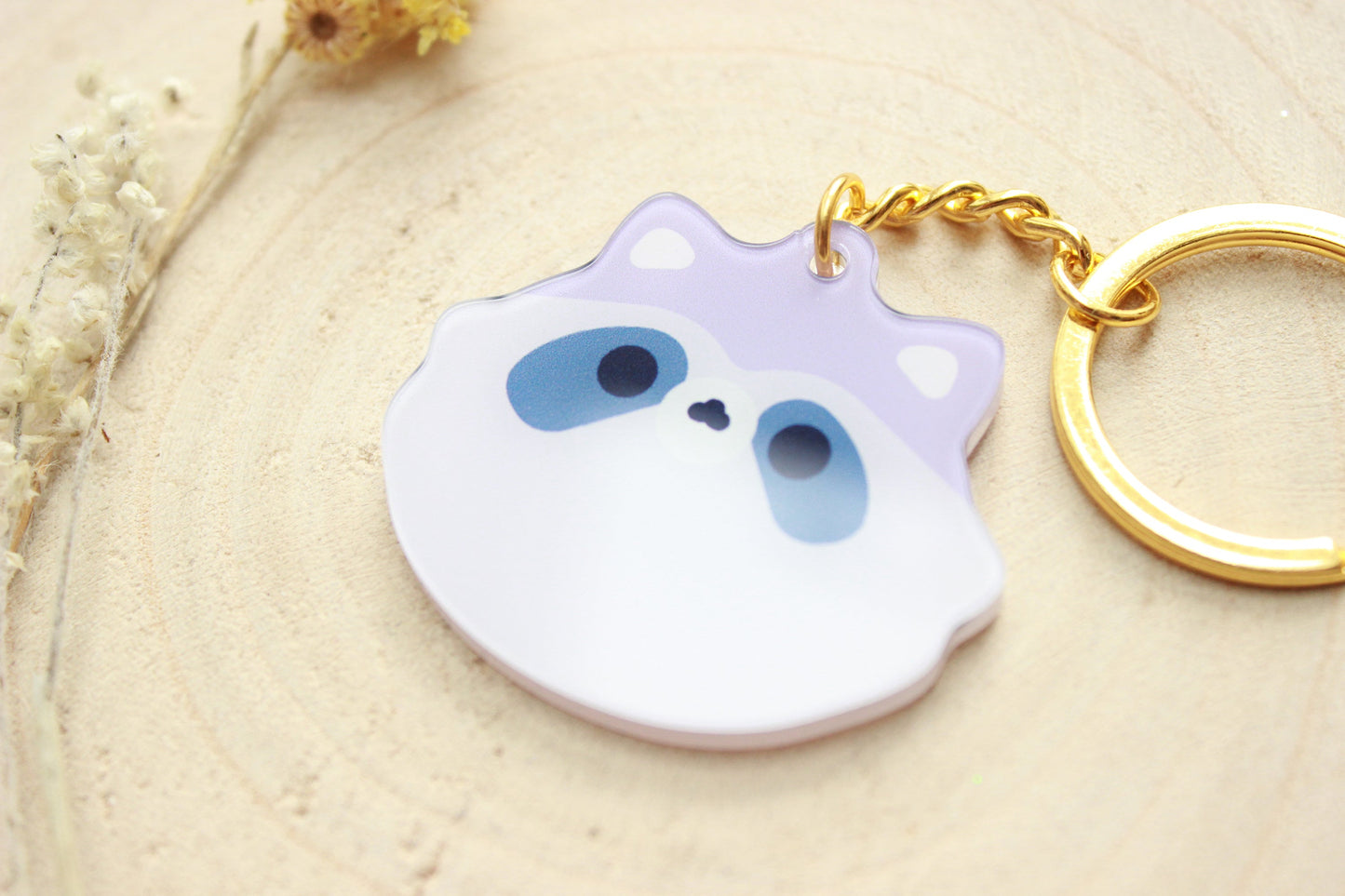 Raccoon Keychain | Key Accessories - vivianevalenta