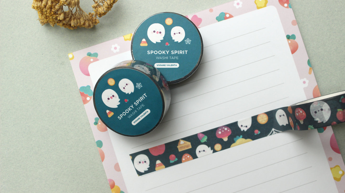 Spooky Spirit Washi Tape | Kawaii Stationary | Cute Washi Tape - vivianevalenta