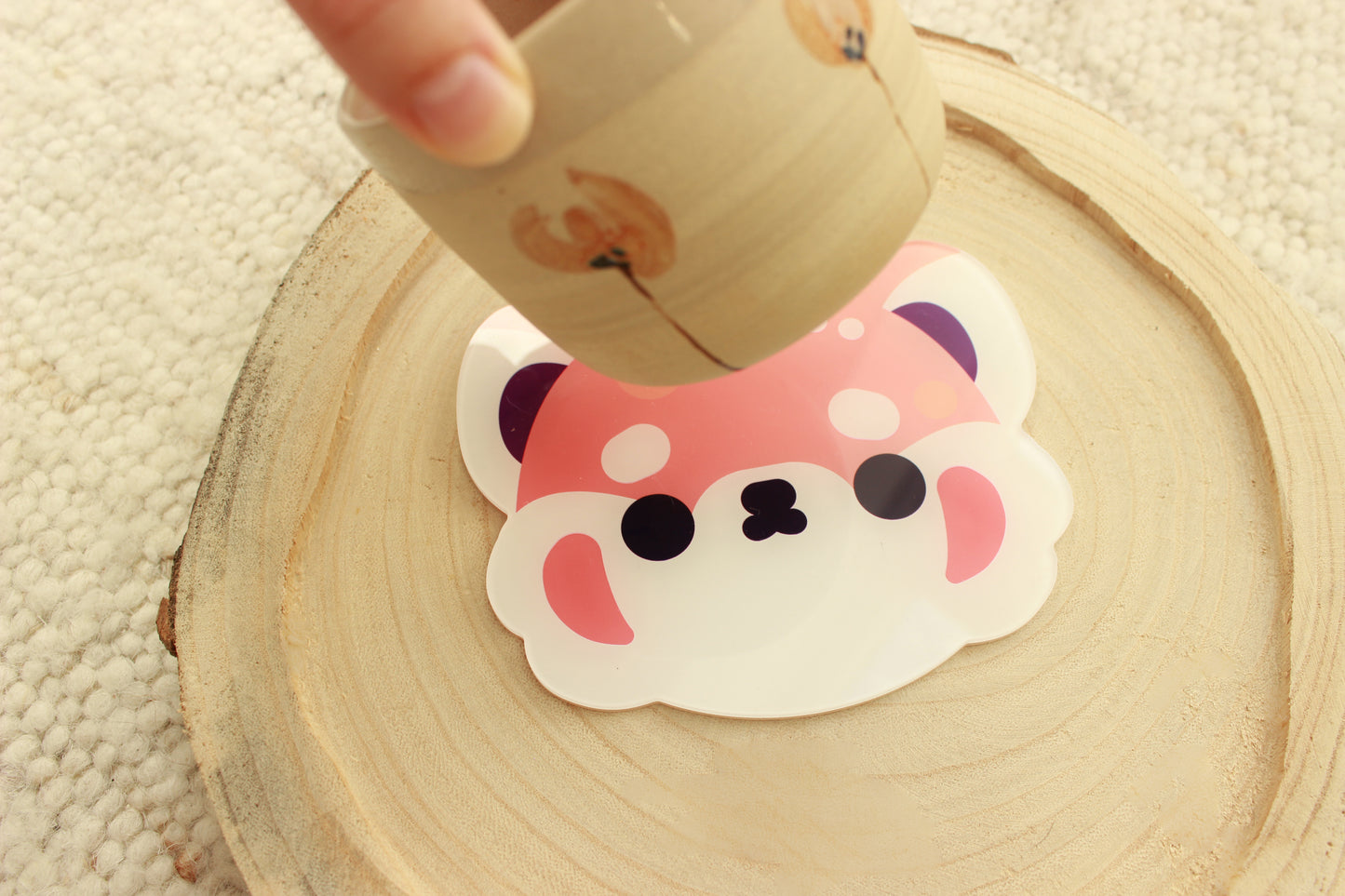 Red Panda Cup Coaster