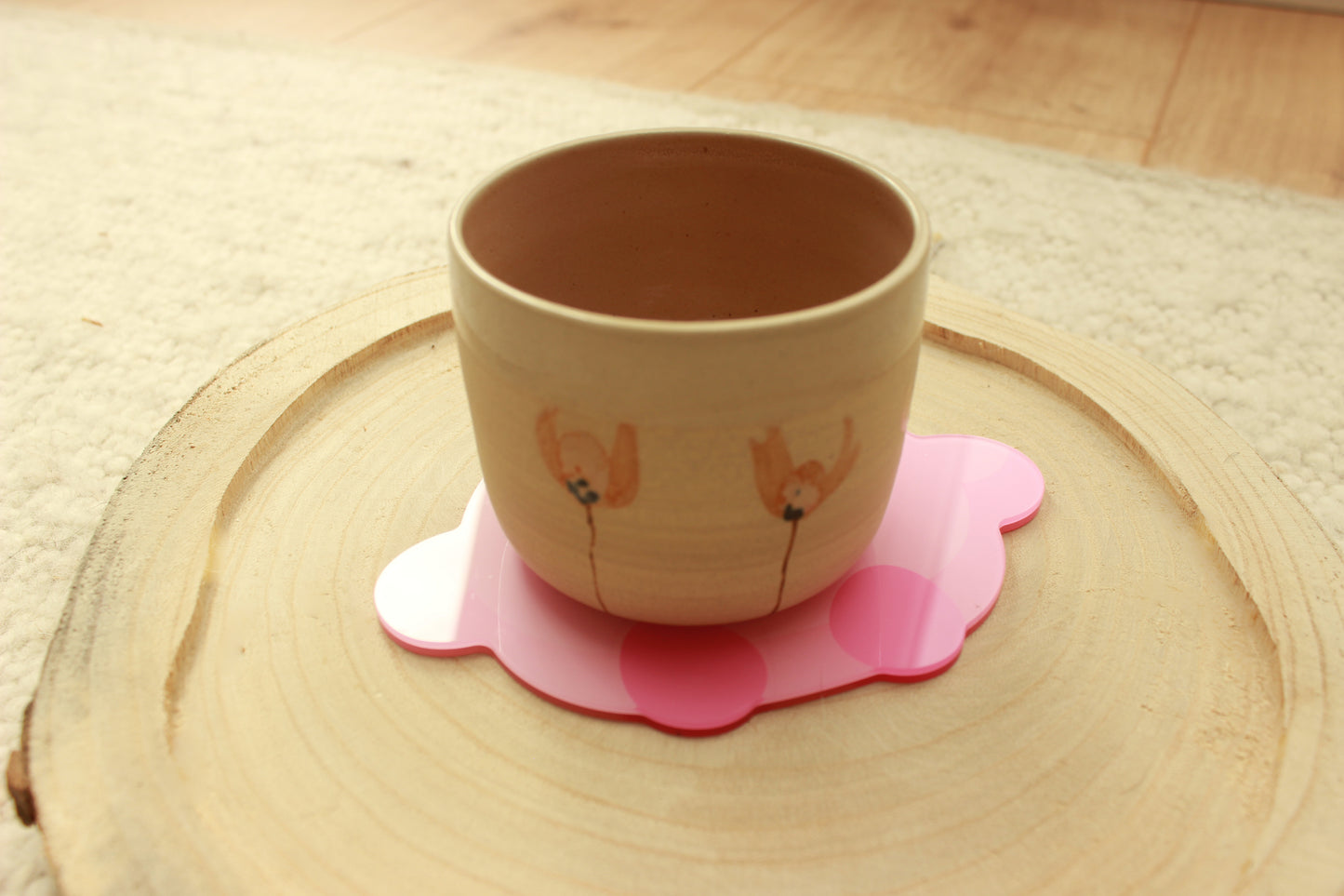Pink Cup Coaster
