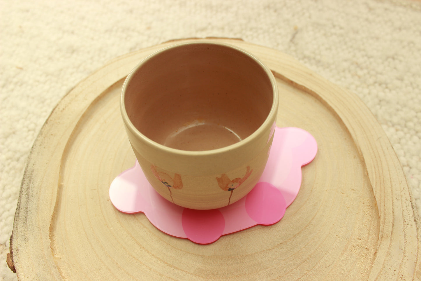 Pink Cup Coaster