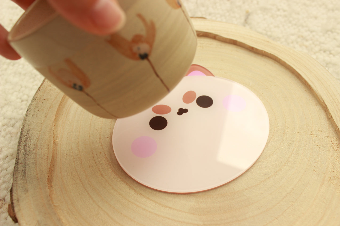 Angry Cat Cup Coaster