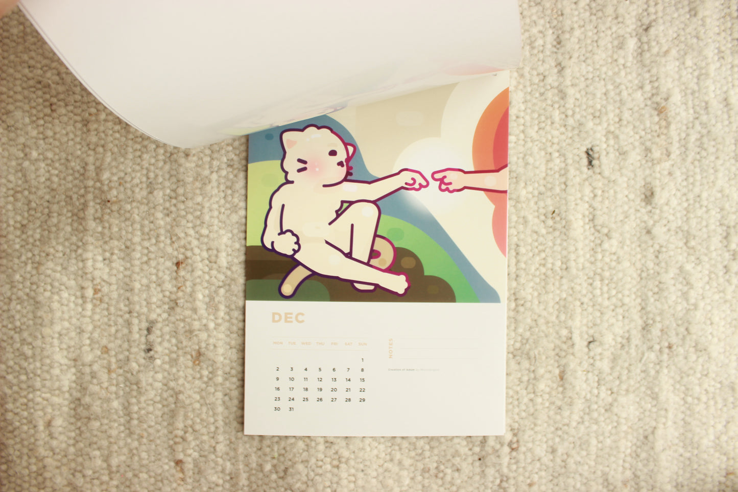 Cat Art Wall Calendar 2024