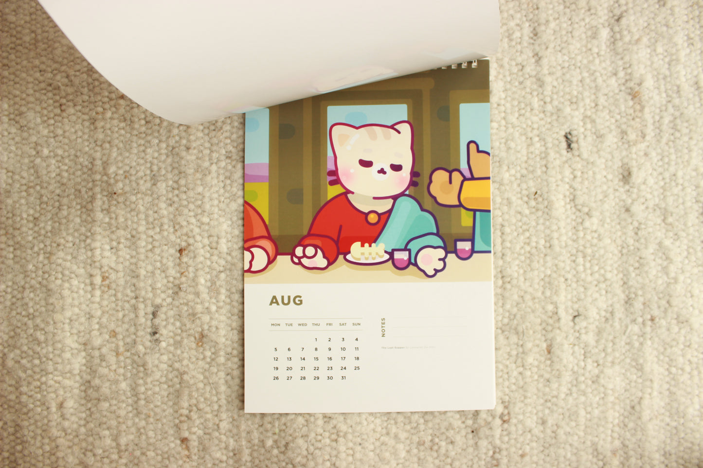 Cat Art Wall Calendar 2024