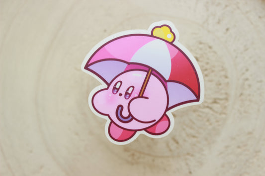Umbrella Kirby Sticker
