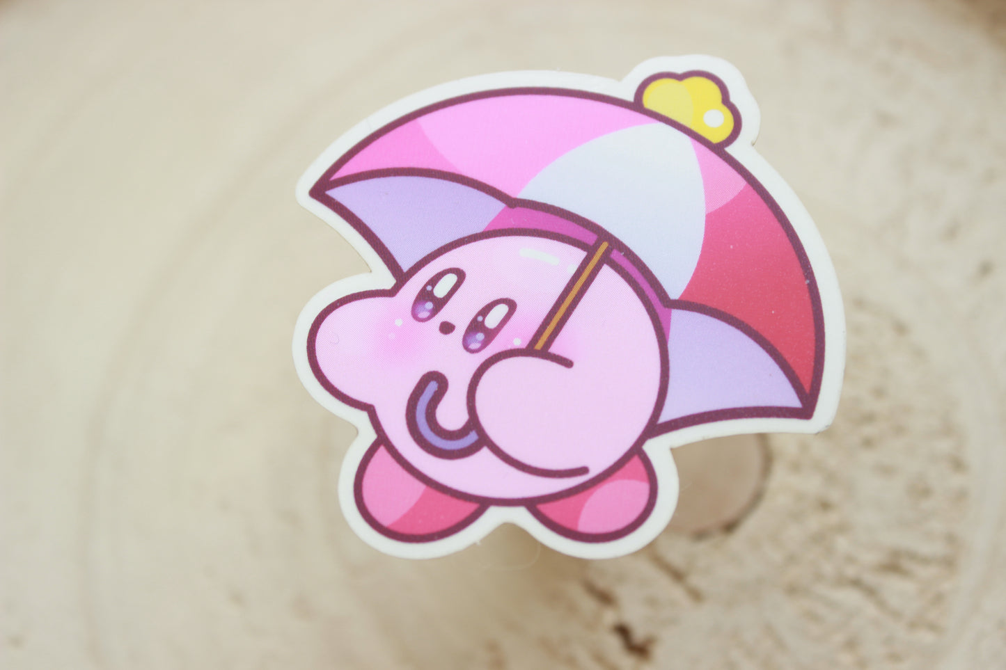 Umbrella Kirby Sticker