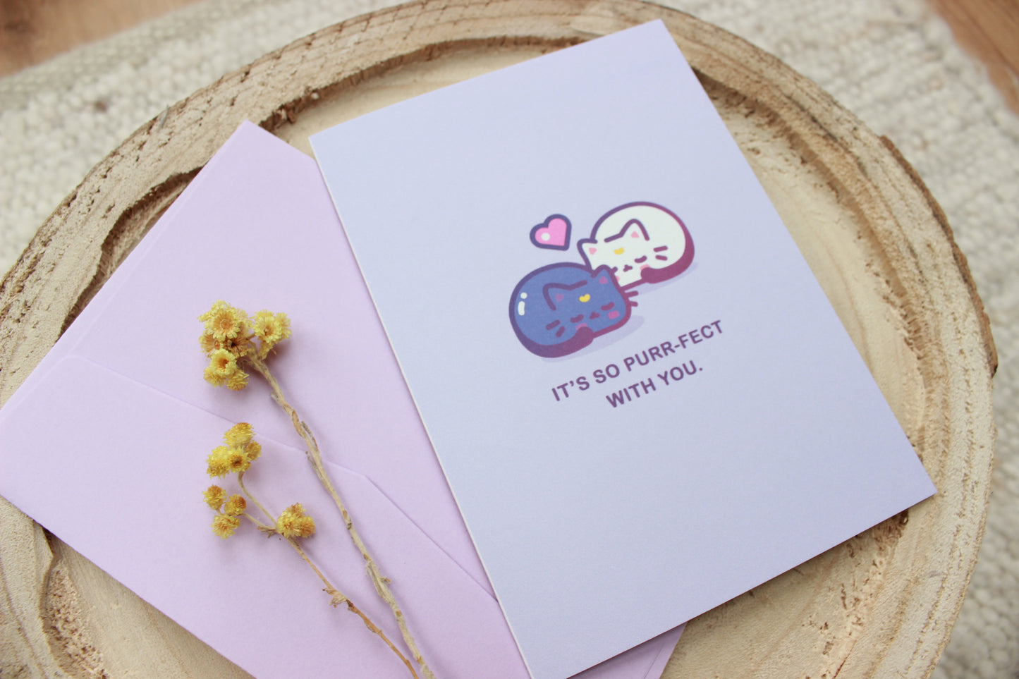 Moon Cats Greeting Card