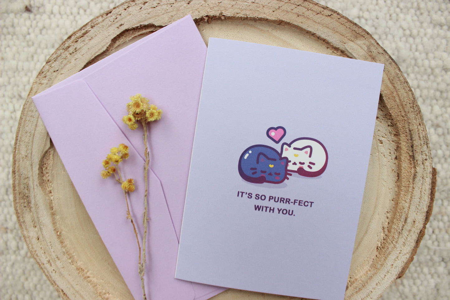 Moon Cats Greeting Card
