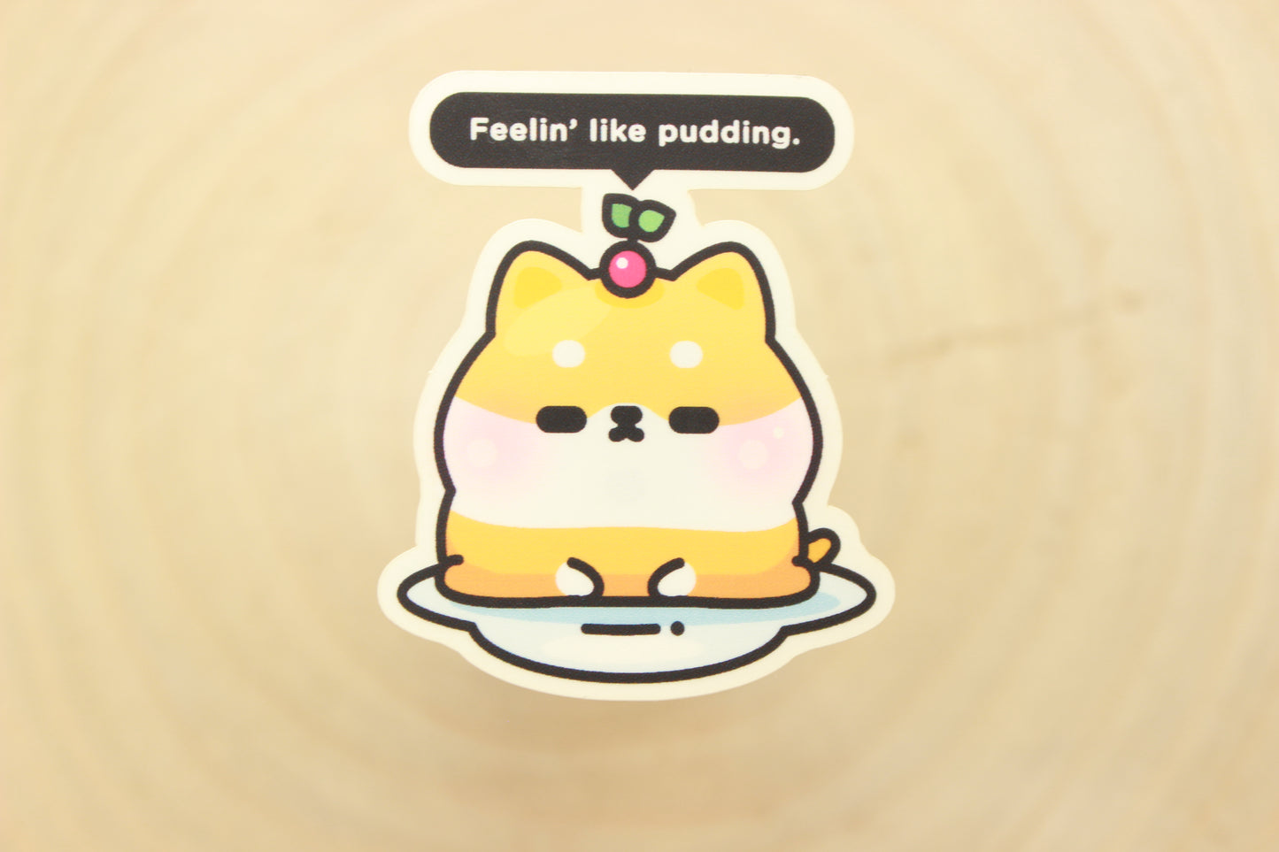 Shiba Pudding Sticker