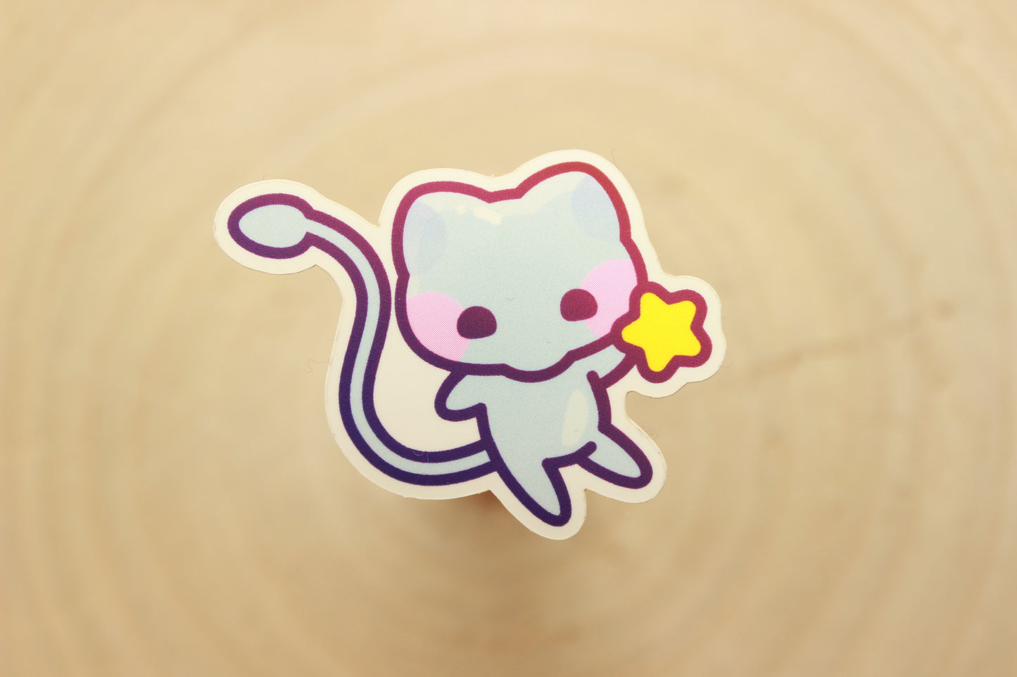 Shiny Mew Sticker