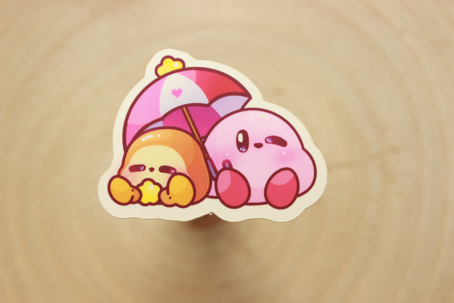 Kirby Umbrella Sticker